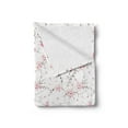 thumbnail image 2 of Floral Soft Flannel Fleece Throw Blanket, Magnolia Flowers on Branches and Falling Pinkish Flower Petals Pattern, Cozy Plush for Indoor and Outdoor Use, 50" x 60", Pale Pink Mauve Taupe, by Ambesonne, 2 of 5