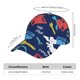 thumbnail image 2 of Fotbe Colorful Excavator Gorro Clásico de Béisbol, Gorra Ajustable con Broche Snapback, Gorro de Exterior de Algodón Suave, 2 of 6