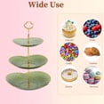 thumbnail image 5 of Unique Bargains 3 Tier Dessert Cupcake Stand Holder with Tiered Tray Green, 5 of 6