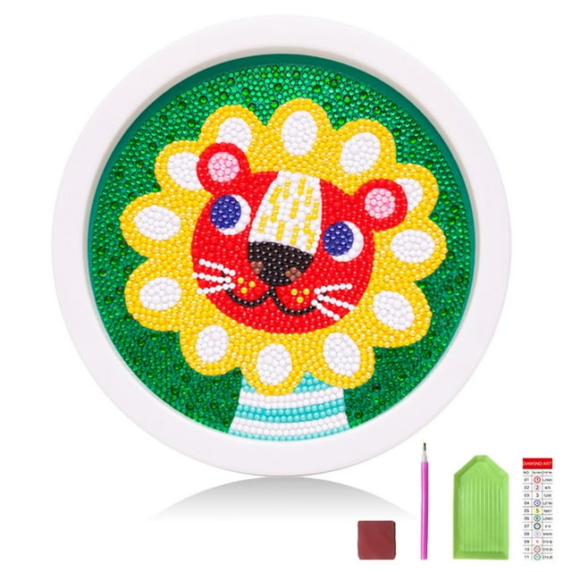 DIY Painting Kit Cross-stitch Children Acrylic Rhinestones Embroidery Educational Toy Home Decoration