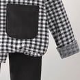 thumbnail image 5 of Gerichy Baby Boys Girls Plaid Set Round Neck Long Sleeve Cotton Tops Shirts Set Winter Home Elastic Waist Pants Comfy Lightweight 9M-12T, 5 of 5