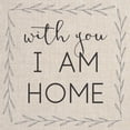 thumbnail image 3 of Dos Santos, Bella 20x20 Black Modern Framed Museum Art Print Titled - With You I Am Home, 3 of 5
