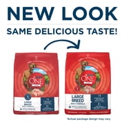 Purina One +Plus Dry Dog Food for Large Adult Dogs High Protein, Real Chicken, 16.5 lb Bag
