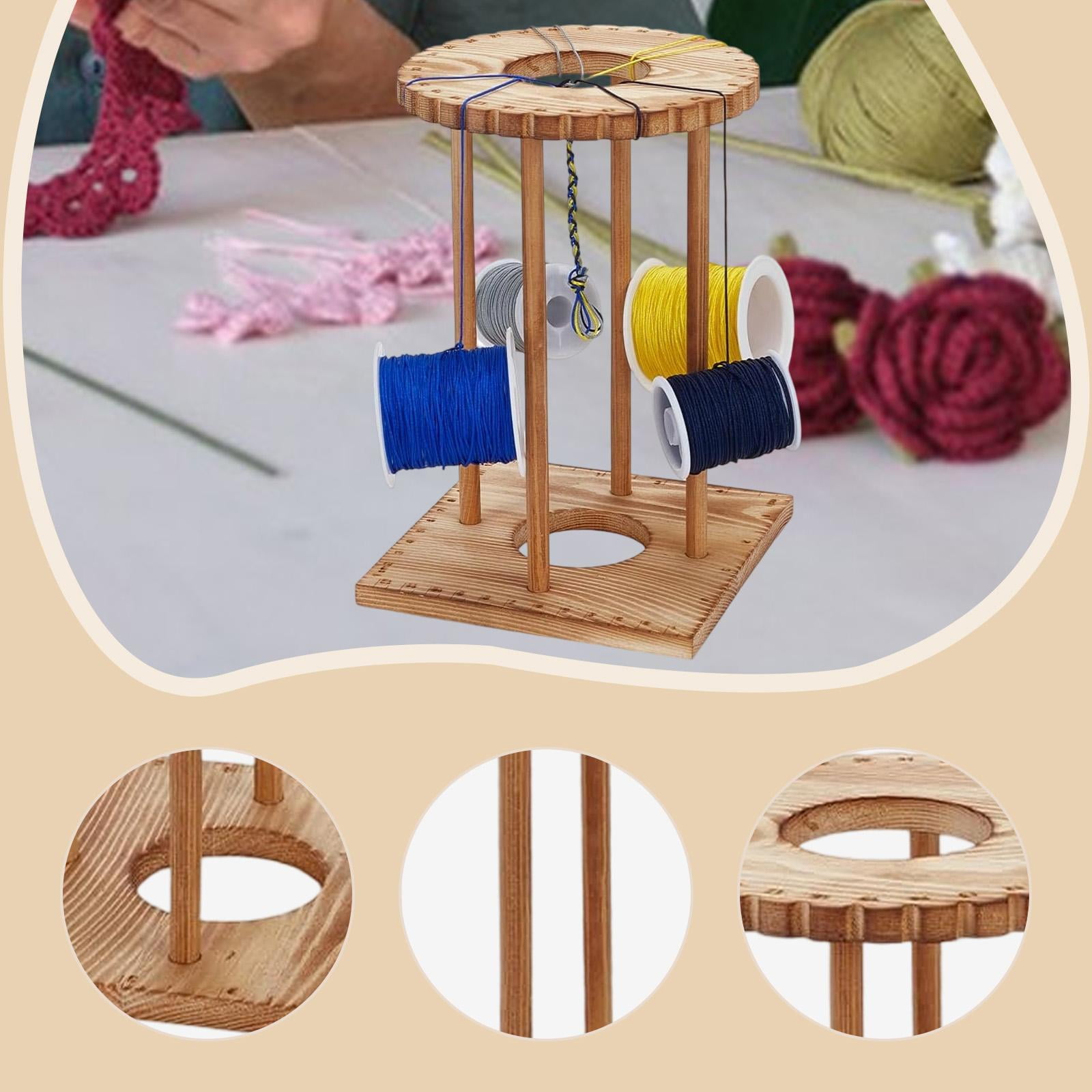 Kumihimo Disk Rack Beading Cord Disc Wooden Braiding Tool for Jewelry Making Home Crafting Beginners
