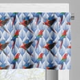 thumbnail image 5 of Ambesonne Bird Valance & Curtain, Pirate Parrot Jungle Wildlife, 55"x45", Pale Azure Blue and Ivory, 5 of 7
