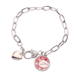 thumbnail image 1 of Feliz día de San Valentín corazones rojos monos Pulsera de cadena de corazón joyería encanto moda, 1 of 3