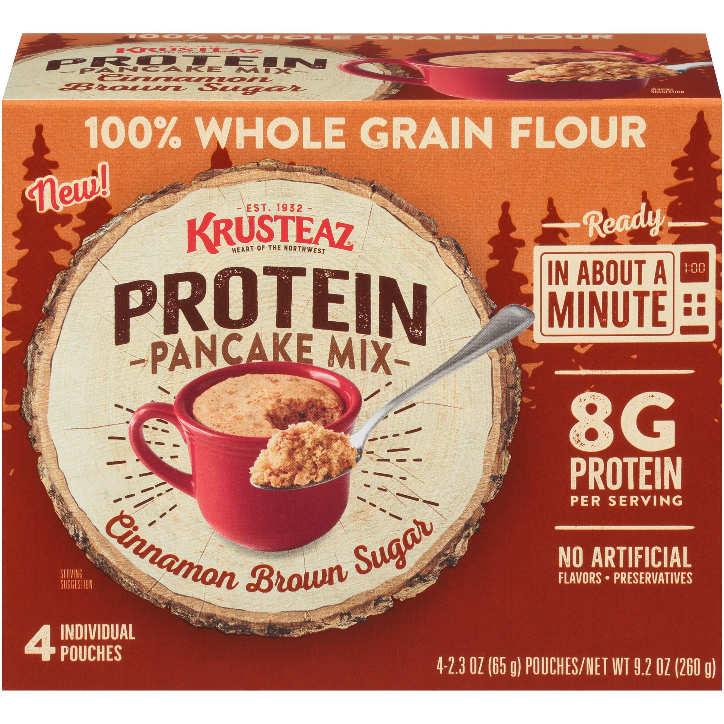 Krusteaz® Cinnamon Brown Sugar Protein Pancake Mix 4 ct Pouches