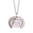 thumbnail image 1 of Center Circle Square Line Sunflower Necklace Pendant Locket Jewelry, 1 of 3