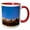 Red/White, variant on 3drose, Usa, New Mexico, Santa Fe, Adobe Buiding (rf) - Us32 Rca0005 - Rob Casey, 11oz Two-tone Black Mug