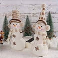 thumbnail image 2 of AuroraX Cotton Christmas Decoration Decorative Soft Modern Plush Toy Pastel cute Snowman with Short Hat for Xmas Gifts Decor,Kid, 2 of 4