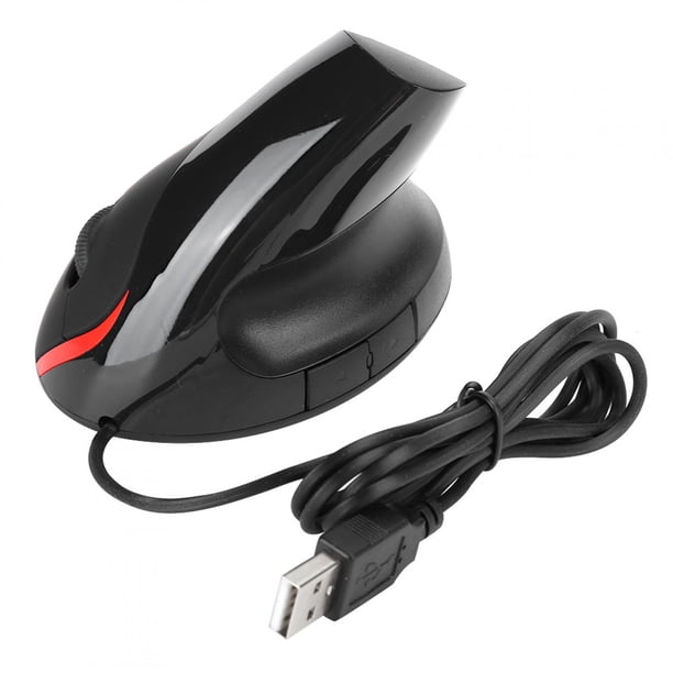 Ratón con cable USB vertical óptico recargable ergonómico Sincero