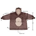 thumbnail image 6 of Bear Oversized Sherpa Hoodie Blanket Sweatshirt for Women, 6 of 7