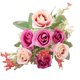 thumbnail image 2 of Flores Artificiales | Rosas de Seda para Decoración de Bodas y Hogar | Arreglos Florales de 32 Cm para Centros de Mesa, Decoración de Fiestas, Sala de Estar y Oficina | 1 Unidad, 2 of 6