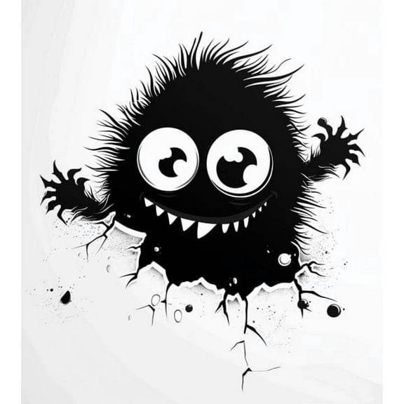 Cute and Unique Peeking Monster Vinyl Car Sticker, Fun & Eye-Catching Decal for Cars, Trucks, SUVs, Motorcycles, Laptops, Tablets & More, Weatherproof, Long-Lasting, Easy to Remove Without Residue