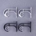 thumbnail image 2 of OULII 2Pack Curtain Rails Wall Mount Aluminium Alloy Holds Curtain Firmly for Living Room, 2 of 7