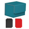 thumbnail image 4 of Estuche para tarjetas con cierre magnético, capacidad para 100 tarjetas, pasatiempos de juguete para tarjetas de recolección resistentes Azul, 4 of 8