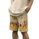 thumbnail image 1 of Pantalones cortos atléticos de moda ANGGREK con estampado de llamas para hombres, 1 of 8