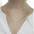 thumbnail image 3 of Jewelry Necklace Mens Jewelry Cross Necklace Necklaces Mens Necklaces Gold/Silver Cross Necklace for Men 2 Pack, 3 of 6