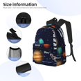 thumbnail image 5 of Picia Solar System Large Capacity Backpack Classic Style Backpack Casual Backpack Water-Resistant School Work Travel Outdoor Backpack, 5 of 8