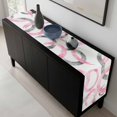 thumbnail image 5 of Pink Grey Table Runner 72 Inches Long, Geometric Circle Modern Abstract Simple Art Kitchen Coffee Dining Table Decoration for Home Party Birthday Wedding Home Decor 14x72 Inches, 5 of 8