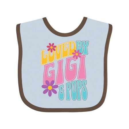 

Inktastic Gigi and Pops Love Me Granddaughter Girls Baby Bib