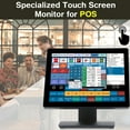 thumbnail image 2 of Syson POS 17" Touch Screen POS Capacitive LED Multi-Touch Touch Screen, True Flat Seamless Monitor for Restaurant Kiosk Retail, 2 of 7