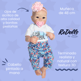 thumbnail image 3 of Muñeca Reborn Camila 55cm REDOLL | Caucho Suave Full Body con Movimiento Real | Tiara de Princesa y, 3 of 4