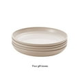 thumbnail image 2 of Sonducket Paquete de 4 platos de plástico para comida, para cena, Bar de Hotel, vajilla de cocina, vajilla para interiores y exteriores, Kits de desorden para acampar Beige Sonducket OD027972-04, 2 of 6