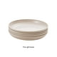 thumbnail image 4 of Sonducket Paquete de 4 platos de plástico para comida, para cena, Bar de Hotel, vajilla de cocina, vajilla para interiores y exteriores, Kits de desorden para acampar Beige Sonducket OD027972-04, 4 of 6