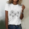 thumbnail image 2 of Summer Tops For Women Casual Printing Comfortable Round Neck Shirt Crew Neck Fashion Casual Womens T Shirts, 2 of 4