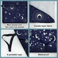 thumbnail image 4 of 1pc Printed Polyester Book Cover Notebook Wraps Rectangle Moon 300x230mm, 4 of 9