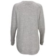 thumbnail image 3 of Women's  Gray Clemson Tigers Oversized Cuddle Raglan Tri-Blend Pullover Sweatshirt, 3 of 3
