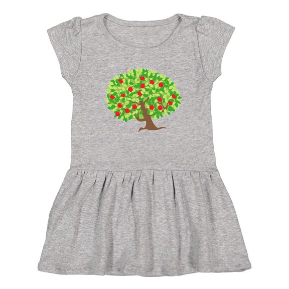 Inktastic Apples in Tree Girls Toddler Dress
