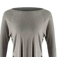 thumbnail image 4 of XPMWRP Long Sleeve Workout Tops for Women Hem Loose Crewneck Athletic Gym Shirts Soft Running Yoga Tee Tops Gray XL, 4 of 4
