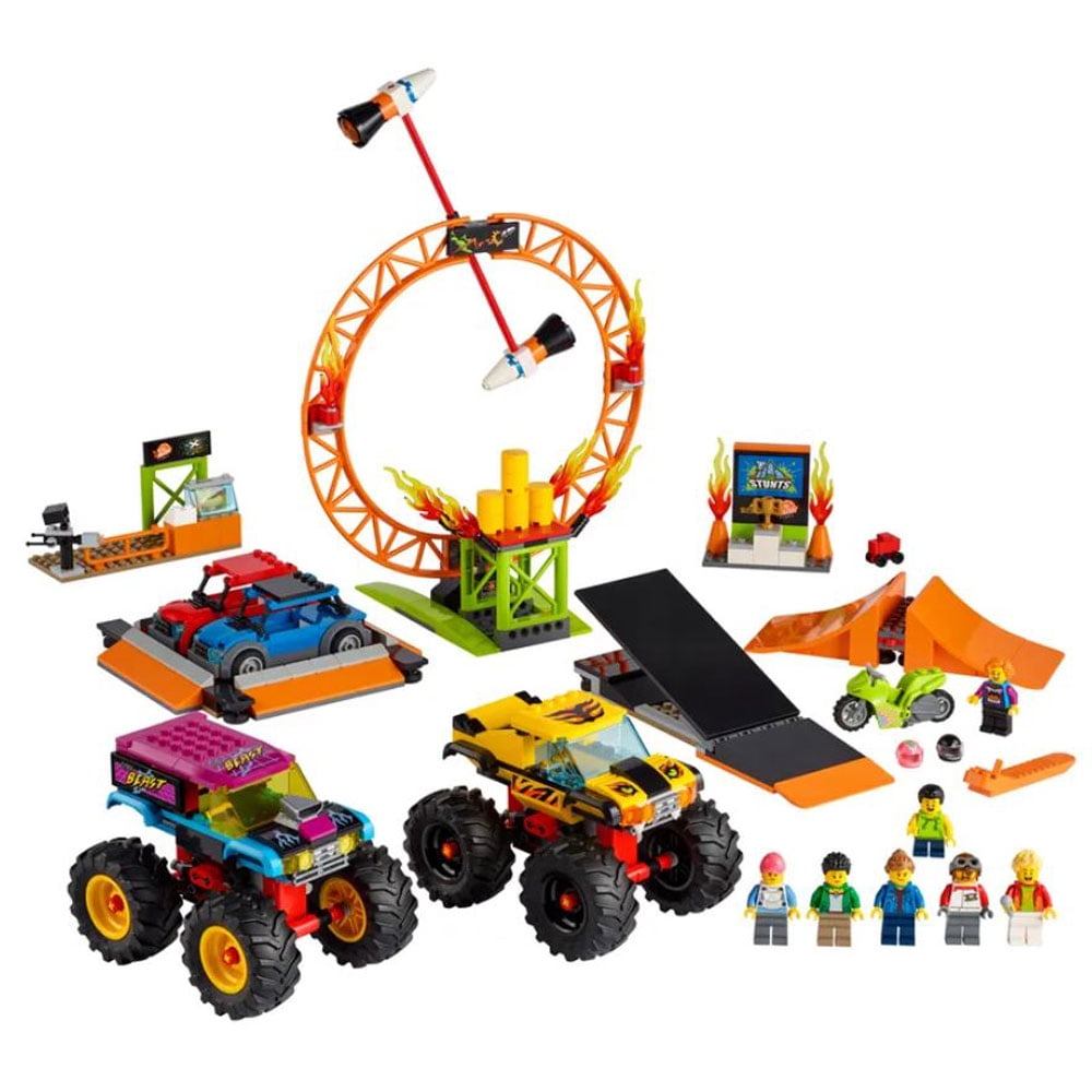 LEGO City Stunt Arena 668 Piece Block Building Set for Kids 6 and Up - Walmart.com