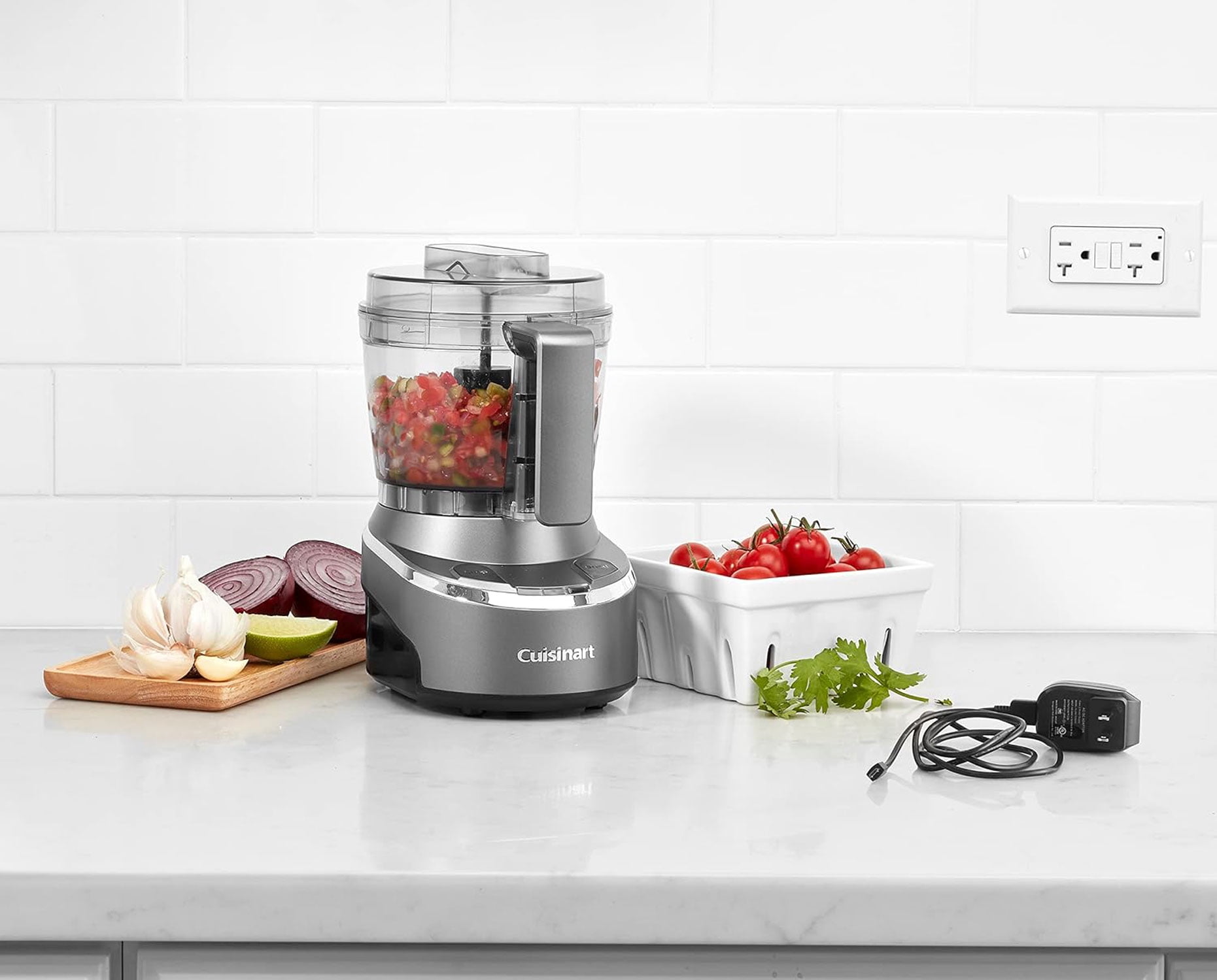 Cuisinart EvolutionX 4 cup Electric Food Choppers, Gray, Rmc-100