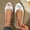 White, variant on Women's Solid Bow Accent Lazy Sandals, Soft Sole Peep Toe Casual Style, Lightweight Trendy Everyday Summer Footwear White 36