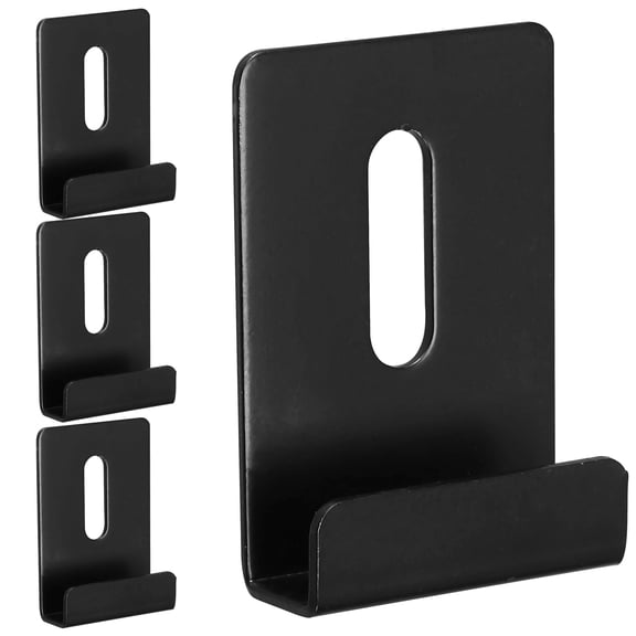 UNOMOR 4Pcs Modern Mirror Hanger Clips Kit Stainless Steel for Home Use