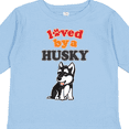 thumbnail image 4 of Inktastic Siberian Husky Dog Gift Puppy Boys or Girls Long Sleeve Toddler T-Shirt, 4 of 5