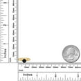 thumbnail image 6 of Gem Stone King 10K Yellow Gold Black Onyx Solitaire Engagement Ring for Women | 0.48 Cttw | Round 5MM | Gemstone December Birthstone | Size 7, 6 of 6