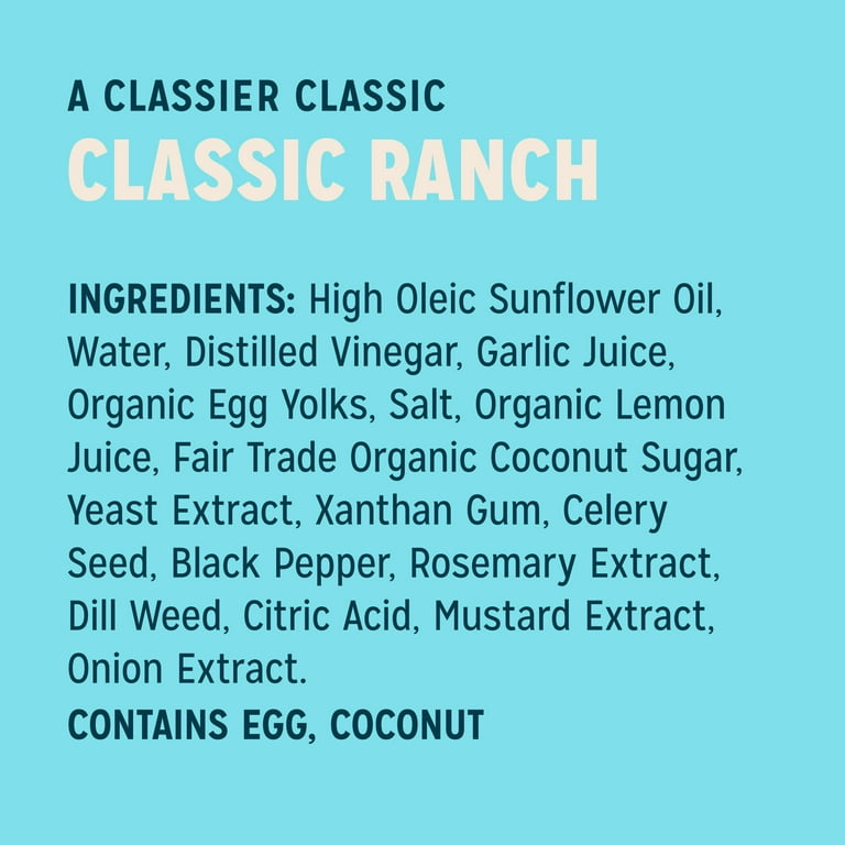 sir kensington's classic ranch dressing Sir Kensington's Classic Ranch Salad Dressings, 9 Fl Oz
