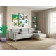 thumbnail image 1 of Sala Modular Reversible Makora Tyson Con Memory Foam, Color Gris Claro, Lino Respaldo Reclinable De 3 posiciones., 1 of 9