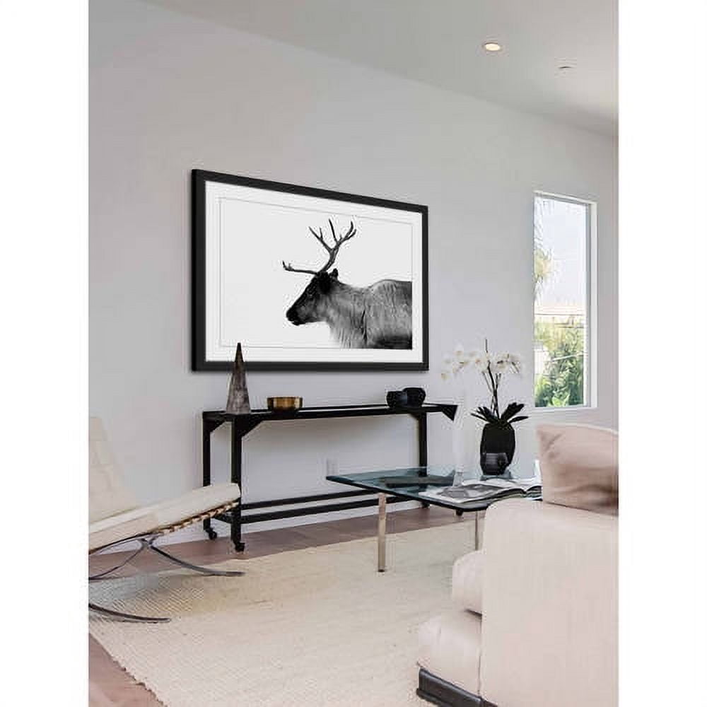 Antler Profile Framed Painting Print