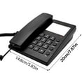 thumbnail image 3 of Rj11 Corded Landline Phone Wall Mounted/Desk Hotel Phone Big Button for Guest Room Easy to Operate and Clearly Sound, 3 of 8