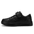 thumbnail image 3 of Kids Light Athletic Sneakers, Hook and Loop Daily Walking Shoes, Black (Boys & Girls), 3 of 8