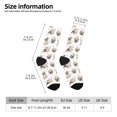 thumbnail image 2 of Logiee Pugs Print Adult Socks for Men & Women,Calf Socks, Ankle Socks,Boots Socks,Breathable Casual Sock,Unisex Crew Socks, 2 of 6