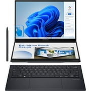 ASUS Zenbook DUO UX8406 Home/Business 2-in-1 Laptop (Intel Ultra 9-185H 16-Core, 32GB LPDDR5X 7466MHz RAM, 2TB PCIe SSD, Intel Arc, 14.0in 120 Hz Touch 2.8K (2880x1800), Active Pen, Win 11 Home)