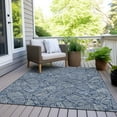thumbnail image 6 of Addison Rugs Chantille Indoor/Outdoor Transitional Floral Navy Washable Rectangle Rug, 5' x 7'6", 6 of 6