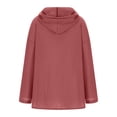 thumbnail image 6 of BinBiL Women's Spring Summer Oversized Button Down Hooded Linen Shirt Jacket Top, 6 of 9