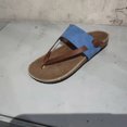 thumbnail image 4 of Sandalias de mujer, zapatos frescos de verano, zapatos de playa, sandalias de pellizco de estilo romano de tacón plano Wmkox8yii hj789, 4 of 5